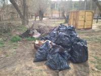 Фото отчет о проведении субботника на территории Трусовского района.