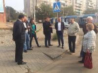 Выездное совещание по вопросу санитарного состояния конечной остановки микр. "Военный Городок"