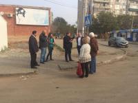 Выездное совещание по вопросу санитарного состояния конечной остановки микр. "Военный Городок"