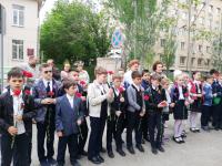 Возложение цветов к мемориальным доскам участникам Великой Отечественной Войны 