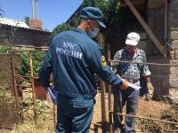 12.06.2020 совместно с представителями МЧС и ОП-1 УМВД России по г. Астрахани проведен рейд по территории Советского района.