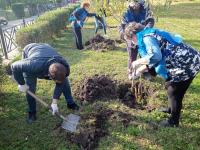В рамках Всероссийского экологического субботника «Зелёная Россия» на территории района проведены мероприятия по высадке зеленых насаждений