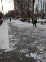 На территории района проводятся работы по зачистке от снега