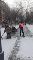На территории района проводятся работы по зачистке от снега
