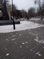 На территории района проводятся работы по зачистке от снега