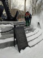 На территории района проводятся работы по зачистке от снега