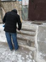 На территории района проводятся работы по зачистке от снега