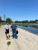 Межведомственное рейдовое мероприятие по водным объектам сотрудников администрации района совместно с Центром ГИМС ГУ МЧС России по АО