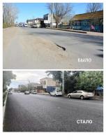 На улицах Аксакова и Бабаевского ремонтируют тротуары