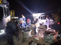 Специалисты подрядной организации готовят узлы дюкерных переходов к замене