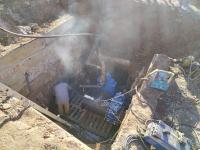 Подрядчик устанавливает узлы на дюкерных переходах