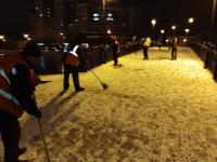 Астраханские коммунальные службы ликвидируют последствия непогоды