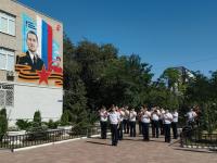 В Астрахани открыли патриотический мурал «Граффити. Защитник»