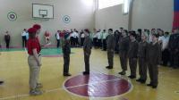 Смотр-конкурс строевой подготовки и принятие присяги юнармейцами