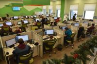 Олег Полумордвинов посетил банковский контактный центр