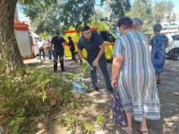 В школе №8 развернут пункт временного размещения жителей дома по ул. Ляхова, 6 