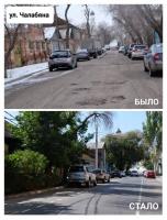 На улице Чалабяна отремонтировали дорогу и тротуар