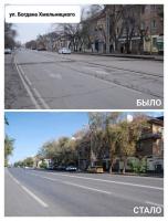 На улице Чалабяна отремонтировали дорогу и тротуар