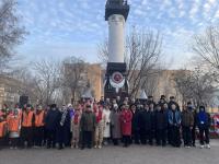 В Астрахани возложили цветы и венки к памятникам и обелискам воинской славы