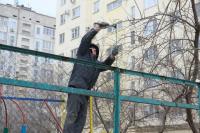 На улице Краснодарской приступили к обновлению спортивного поля