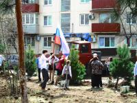 8.04.2015 на Бульваре Победы была проведена акция «Дерево Победы». 