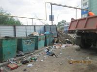 Санитарная уборка Трусовского района г. Астрахани.