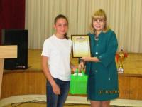 Чествование команды девушек спортсменок МБУ ДО г. Астрахани ЦДО №3.