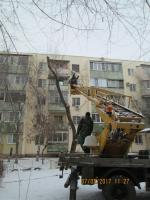 Уборка снега и мероприятия по опиловке на территории района