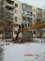 Уборка снега и мероприятия по опиловке на территории района