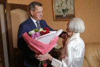 Сегодня поздравления с 90-летием принимала ветеран Великой Отечественной Войны житель Ленинского района города Астрахани Баранова Мария Николаевна/