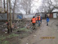 Санитарная уборка Трусовского района г. Астрахани.