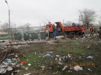 Санитарная уборка Трусовского района г. Астрахани.