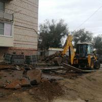 В Трусовском районе Астрахани приступили к ремонту еще двух дворов