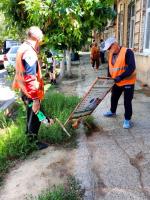 Демонтаж незаконно установленных рекламных конструкций на территории Трусовского района