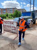 Демонтаж незаконно установленных рекламных конструкций на территории Трусовского района