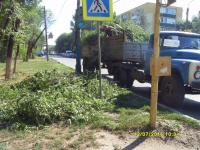 Санитарная уборка Трусовского района г. Астрахани.