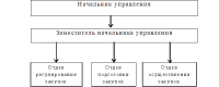 Структура управления муниципальных закупок и торгов