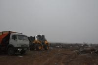 Со свалки в районе аэропорта уже вывезли около 850 кубов мусора