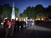 В Астрахани ночью зажгли свечи памяти