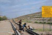 В Астрахани ремонтируют переулок Туркменский