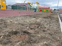 В Астрахани благоустраивают территории новых детских садов