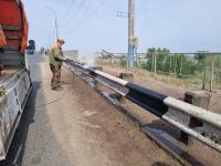 Новый мост в Астрахани приводят в порядок
